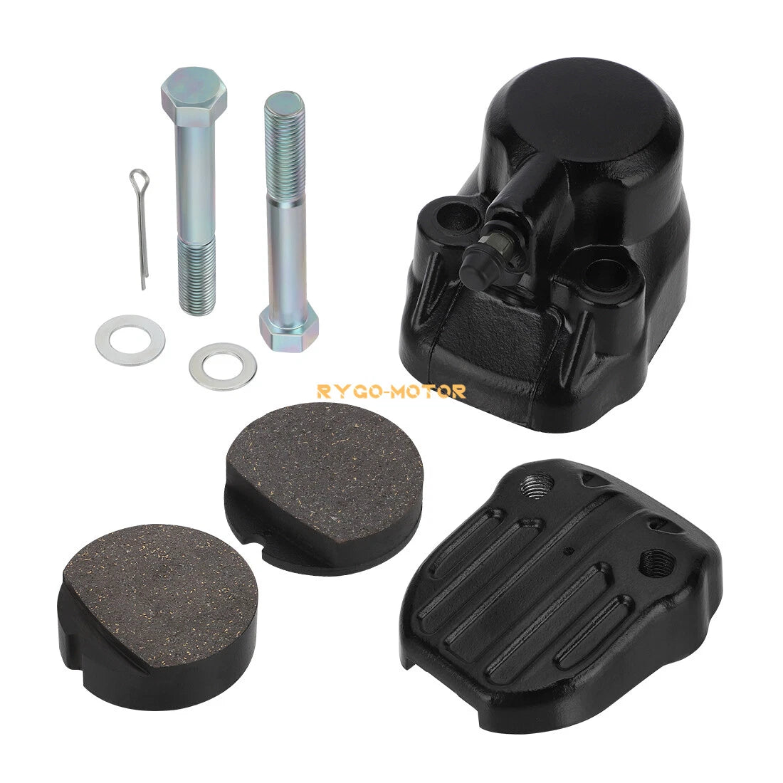 Front Brake Caliper Kit Assembly W/Pads for Honda CB360/400F/450/500 (1974–1978)