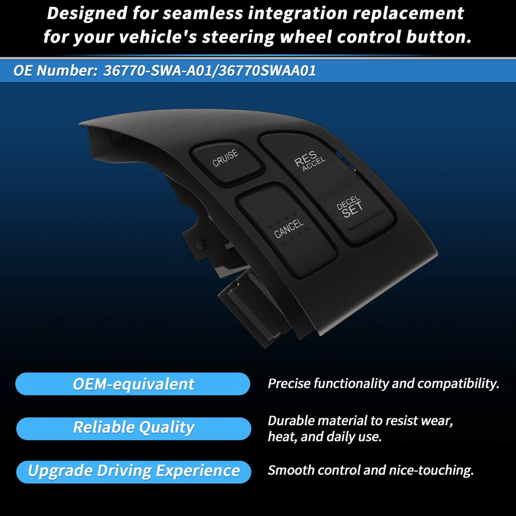 Cruise Control Rocker Switch Button for Honda CR-V (2007–2011)