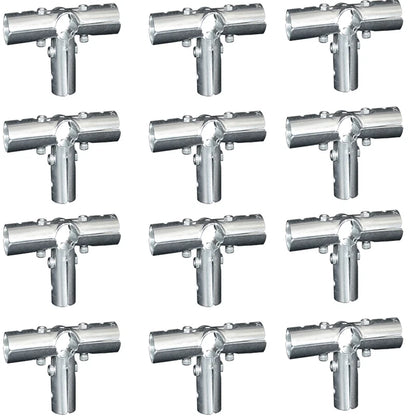 10pcs Rust Resistant Galvanized Pipe Tee Connectors for 20mm and 25mm Tubing