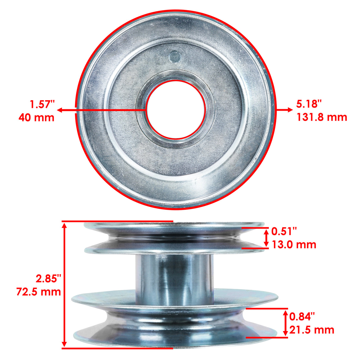 Deck Drive Pulley 44 Inch Replacement for Cub Cadet GT 2544 (2008–2015)