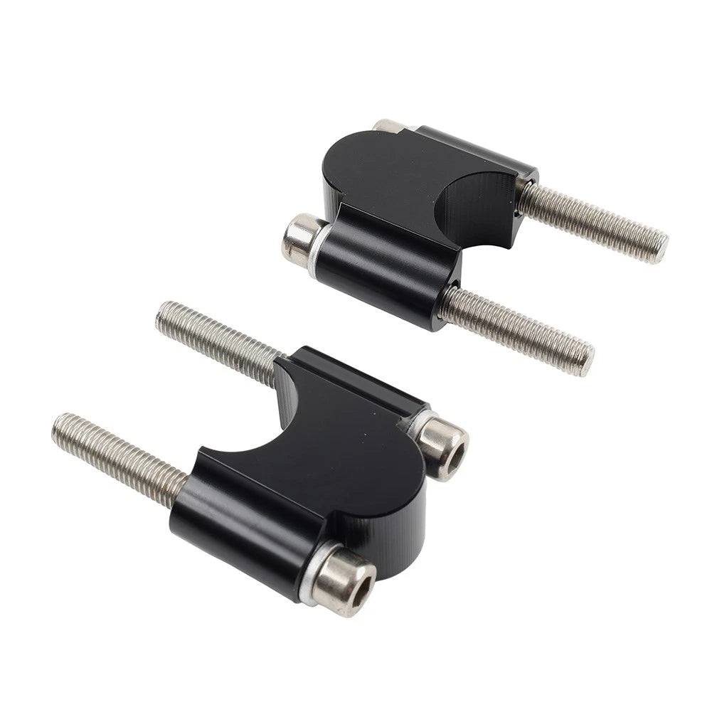 1 1/8" Motorcycle Handlebar Risers Mount Clamp Adapter (Universal)