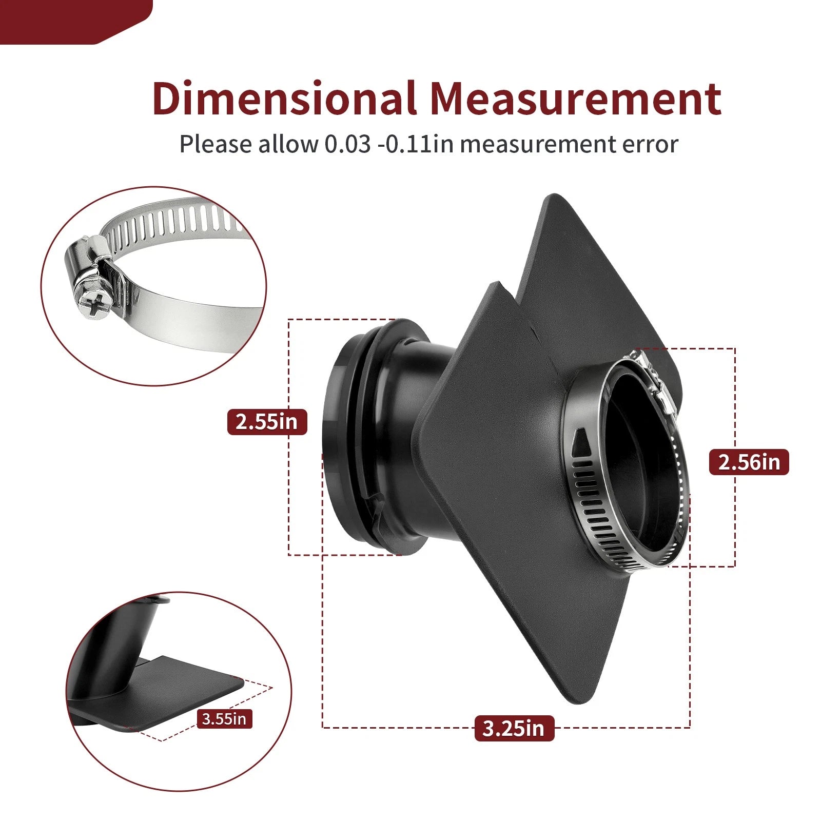 Air Cleaner Connecting Tube Boot for Honda Rebel 250 CMX250C CMX250X (1996–2016)