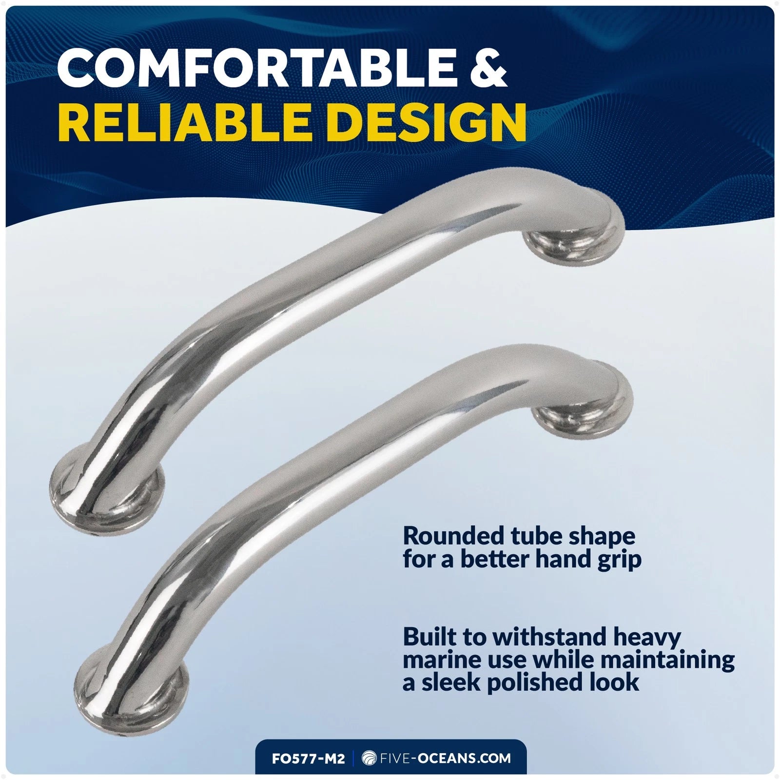 2X Grab Handle for Boat (9 Inch Stainless Steel)