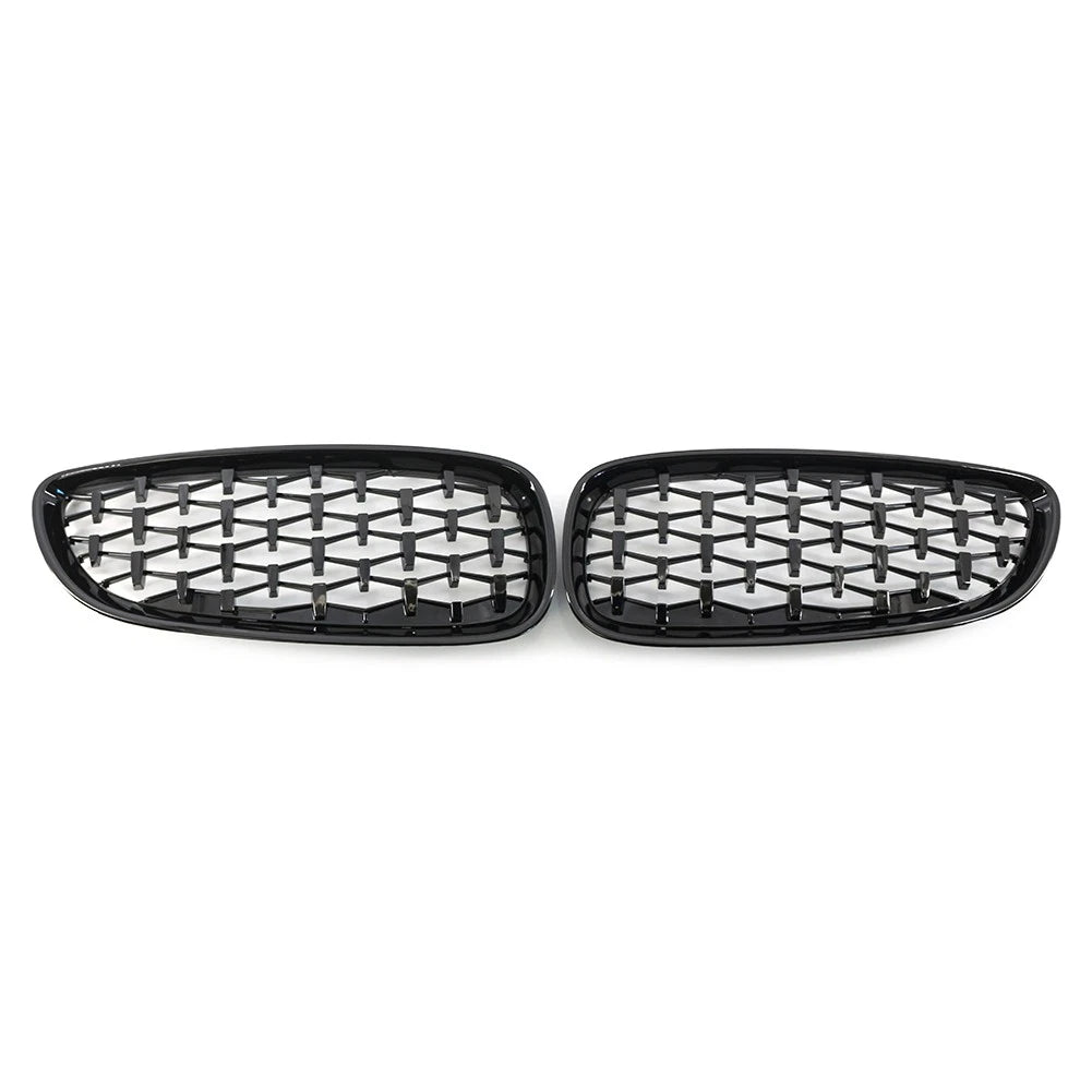 2X Front Upper Bumper Mesh Grille for BMW Z4 E89 (2009–2016) Gloss Black