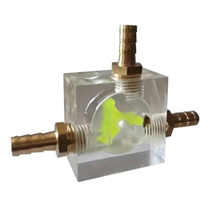 Water Cooling Flow Meter for DIY PC Loop Monitoring (Clear Acrylic Body)
