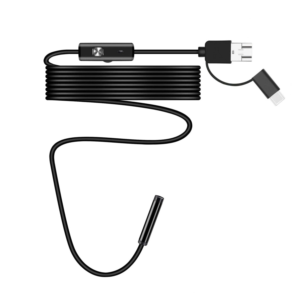7mm Inspection Camera Endoscope 2M 6 LED for Android USB Type-C