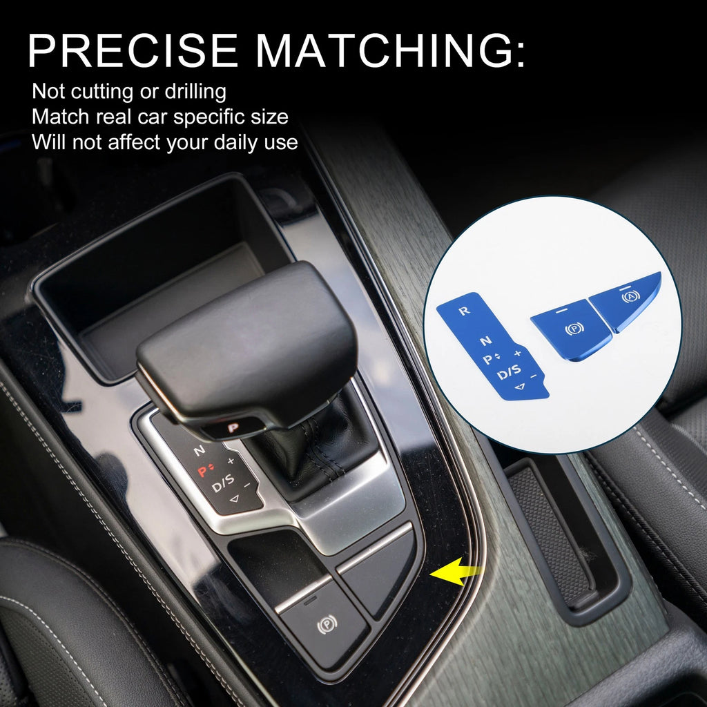 Gear Shift Handbrake Panel Button Switch Cover for Audi A5 A4L (2020–2024)
