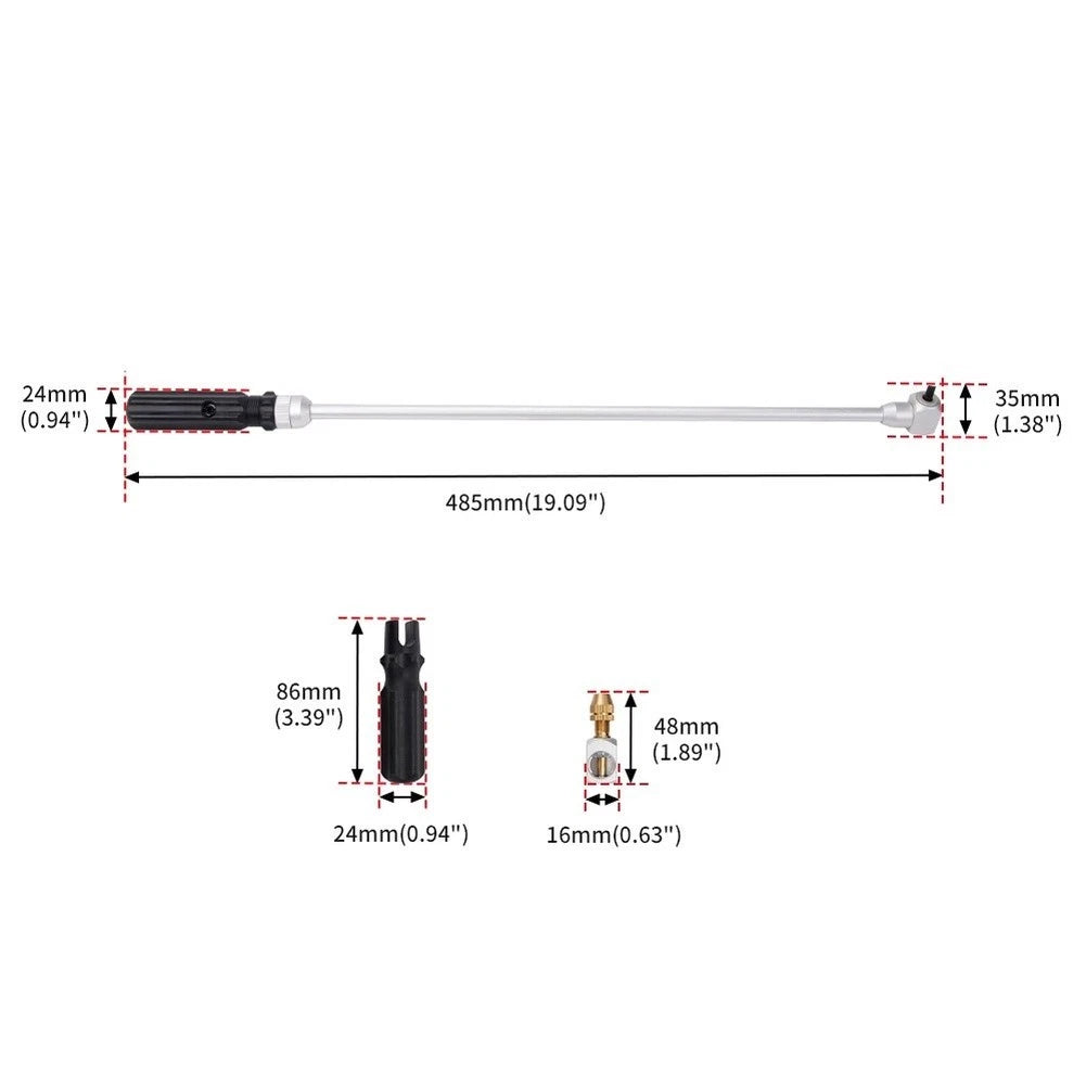 90 Degree Carburetor Pilot Jet Adjustment Screwdriver for Bike Tuning