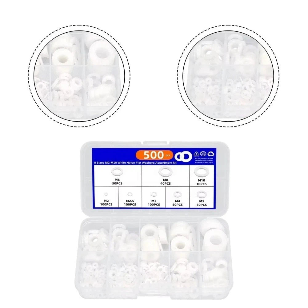 Nylon Flat Washers for Electronics Repair (Insulating Performance)