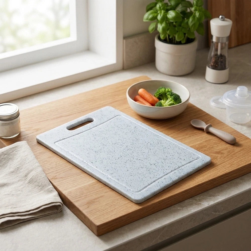 28.5 x 19.5 cm Dual Use Plastic Cutting Board for Fruits, Vegetables, Meat