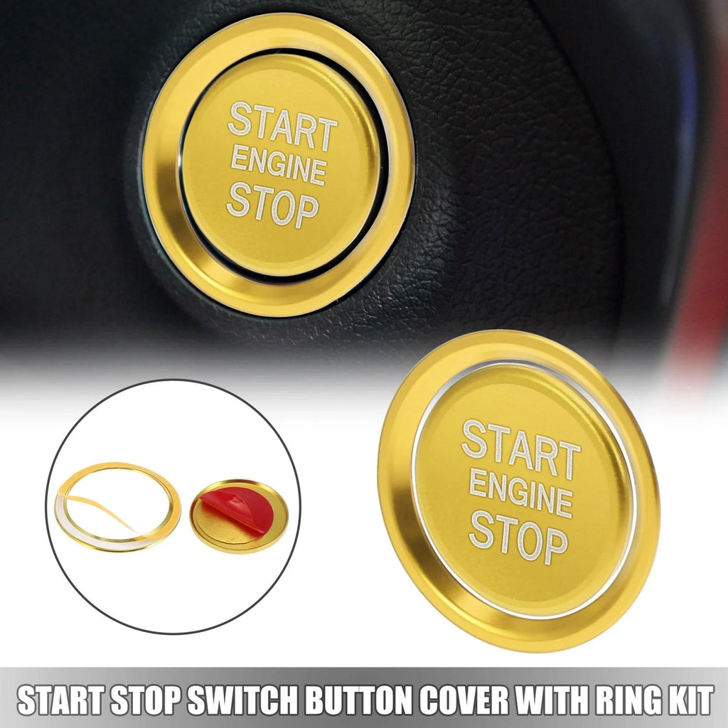 Start Stop Button Cover with Ring Kit for Audi A4 A6 Q5 A5 A7 (2010–2023)