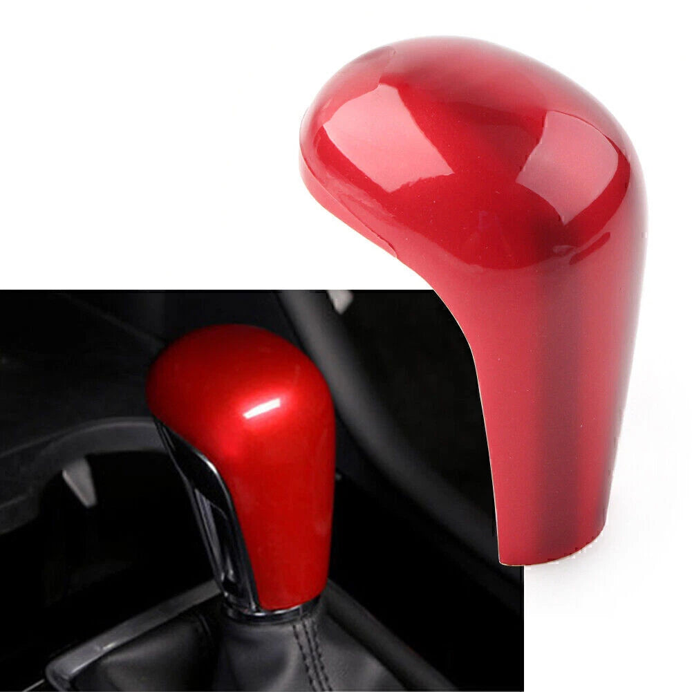 Red Console Gear Shift Knob Cover Trim for Mazda 3 Axela (2020–2021)