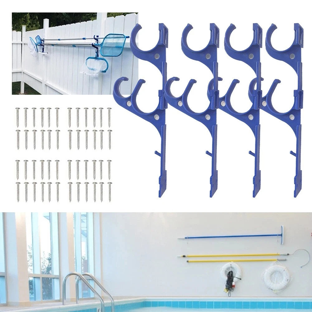 Outdoor Storage Solution Pool Pole Hanger for Tidy Pool Area