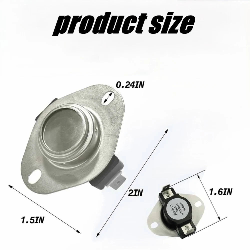 Auto Reset Thermal Limit Switch for HVAC System Models