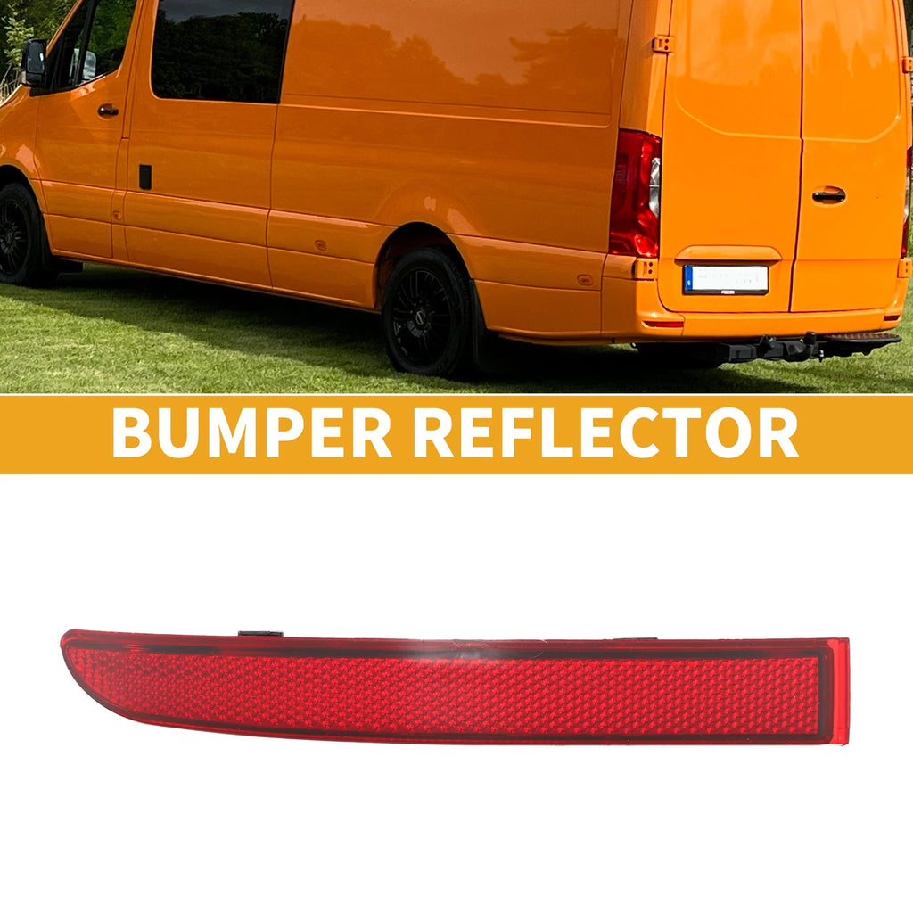 Rear Left Bumper Reflector Replacement for Mercedes Sprinter 1500 (2019–2022) Red