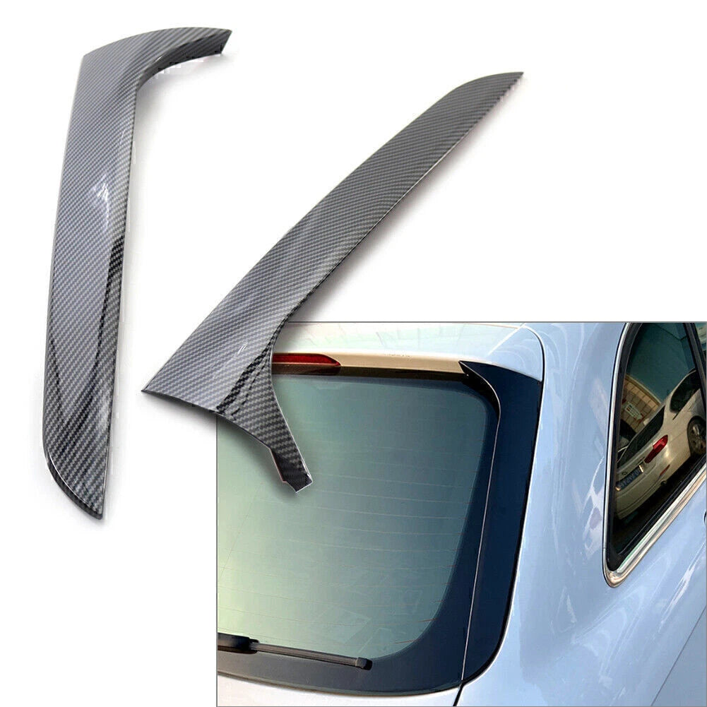Fiber Look Rear Window Side Canard Splitter for Audi A4 B8 (2009–2016)