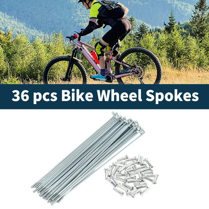 Bicycle Spokes Nipple Set 14G 165mm Carbon Steel for Universal Use (2000–2020)