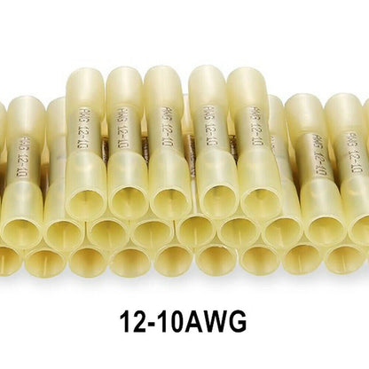 50PCS Waterproof Heat Shrink Butt Wire Splice Seal Connectors Terminals