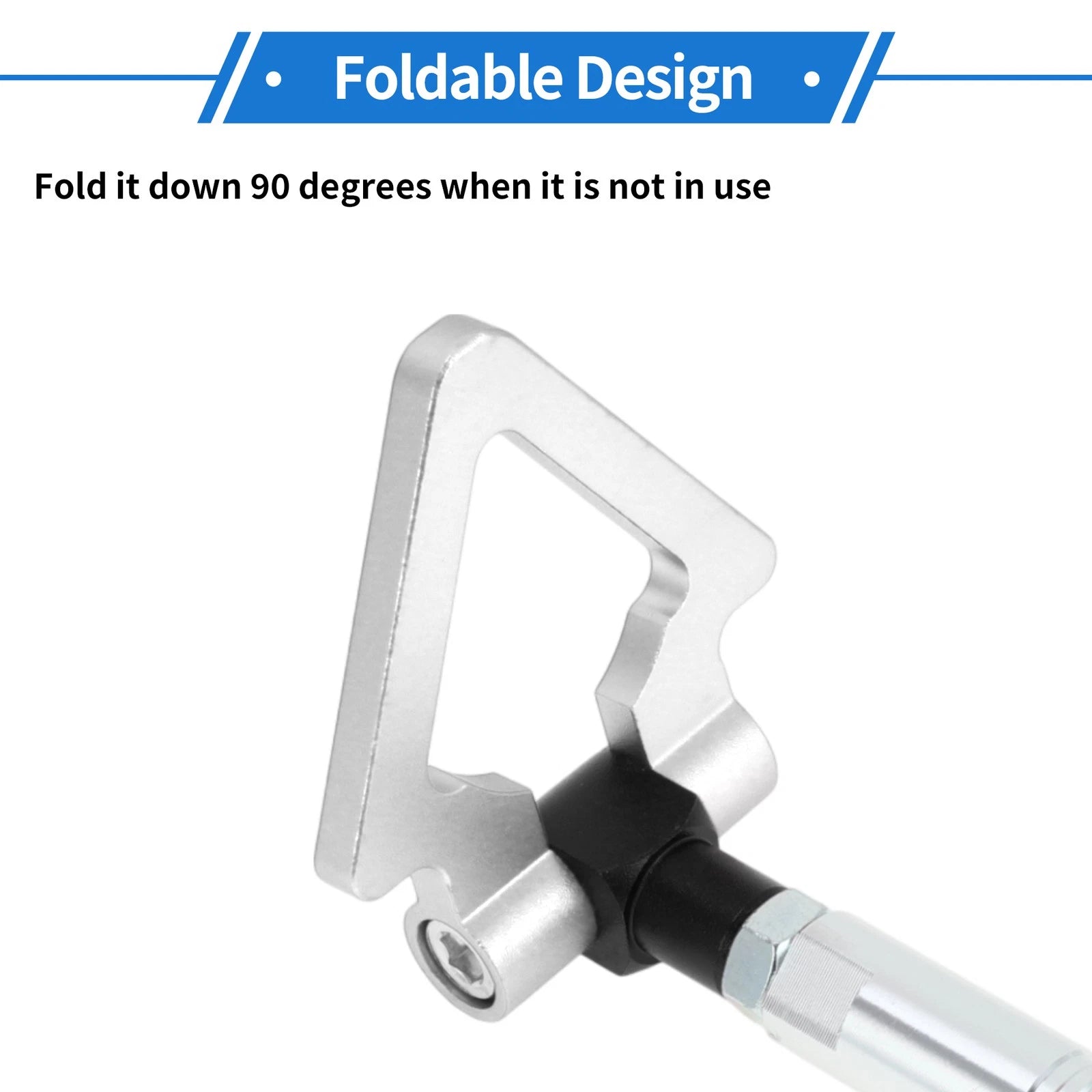 Folding Tow Hook for Toyota Avanza (2011–2023) - Silver Tone