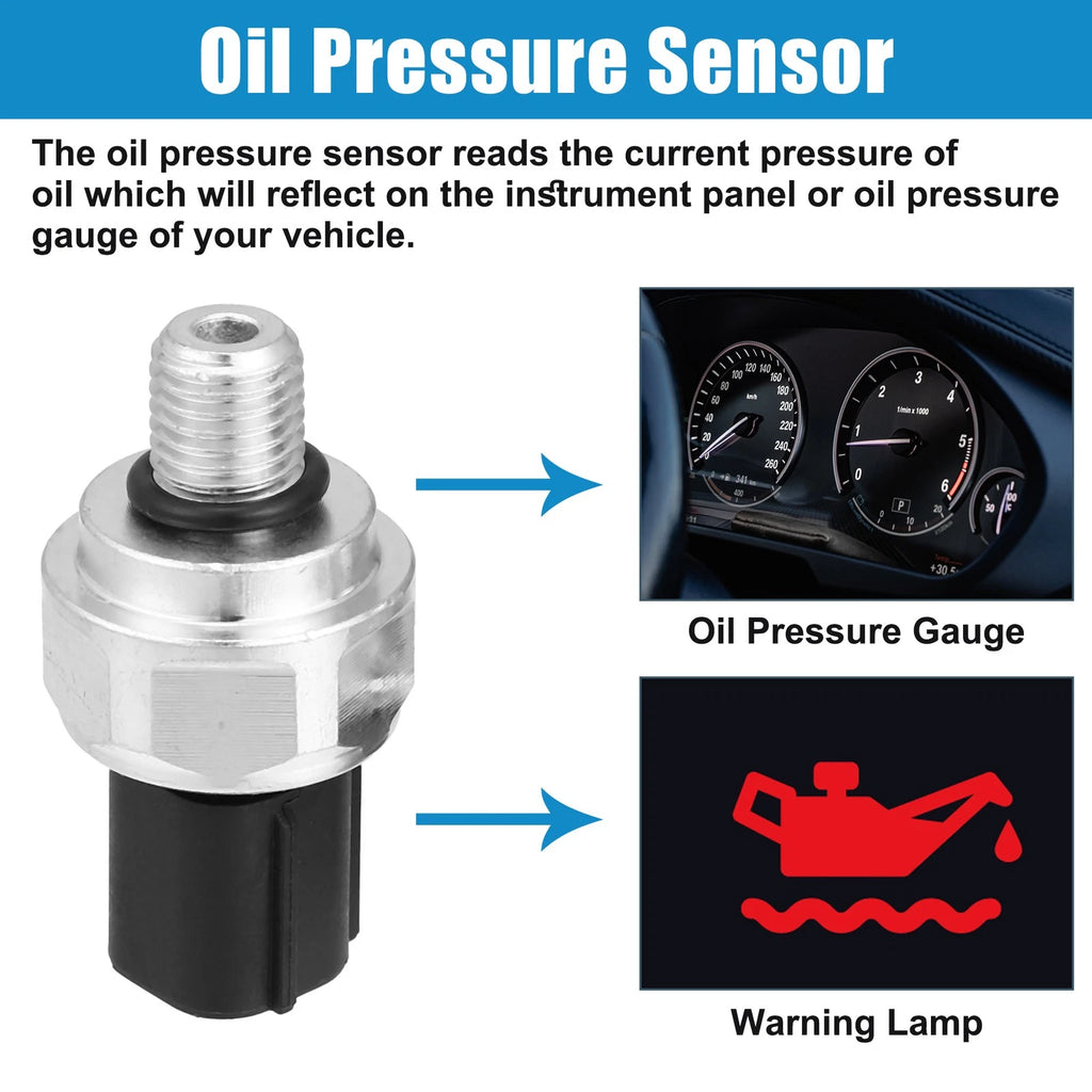 2PCS Engine Oil Pressure Sensor Switch Replacement for Honda (1999–2020)