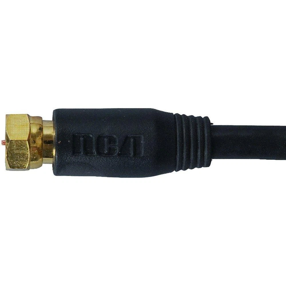 RCA VH612R RG6 Coaxial Cable for (12ft; Black)