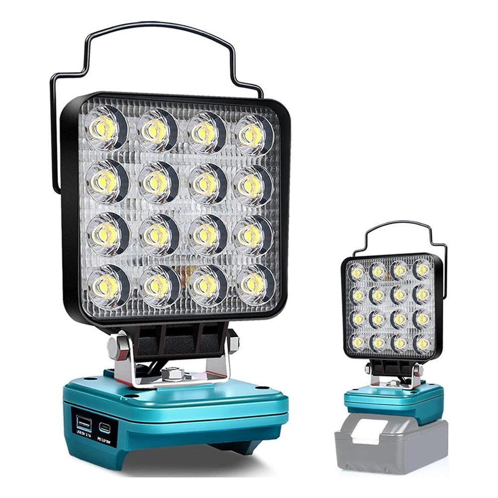 16 LED Work Light with USB Port and 360° Adjustable Head
