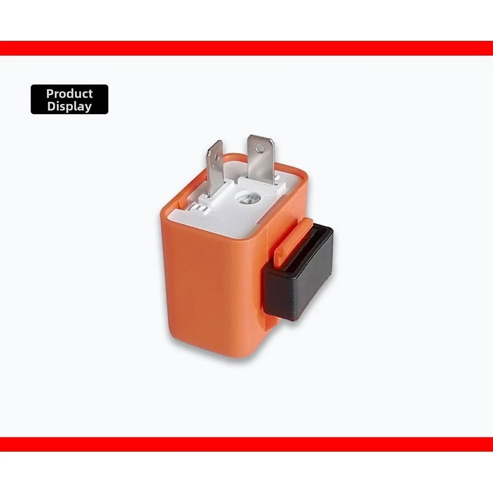 12V Adjustable Flasher Relay for Motorcycle Signals (Compact)
