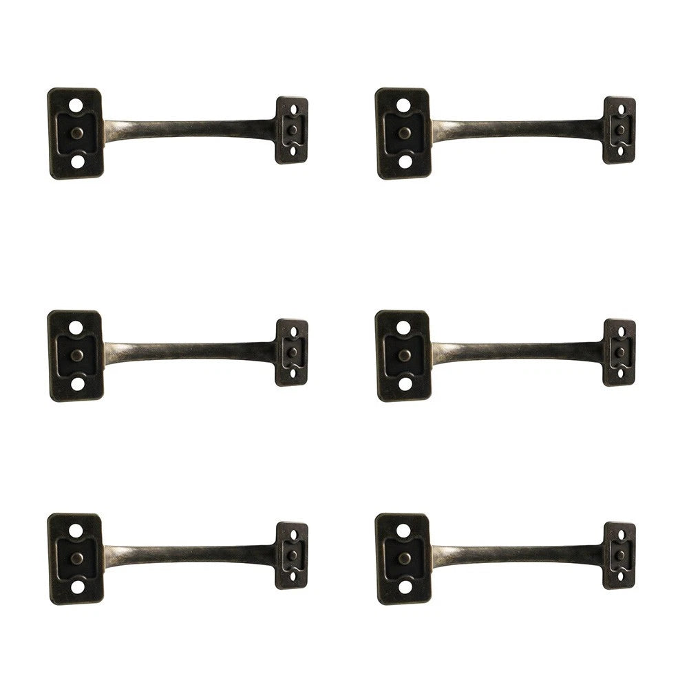 Zinc Alloy Cabinet Pulls Antique Bronze Finish 4-Hole Mount for Wood Doors