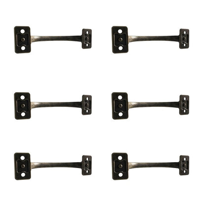Zinc Alloy Cabinet Pulls Antique Bronze Finish 4-Hole Mount for Wood Doors