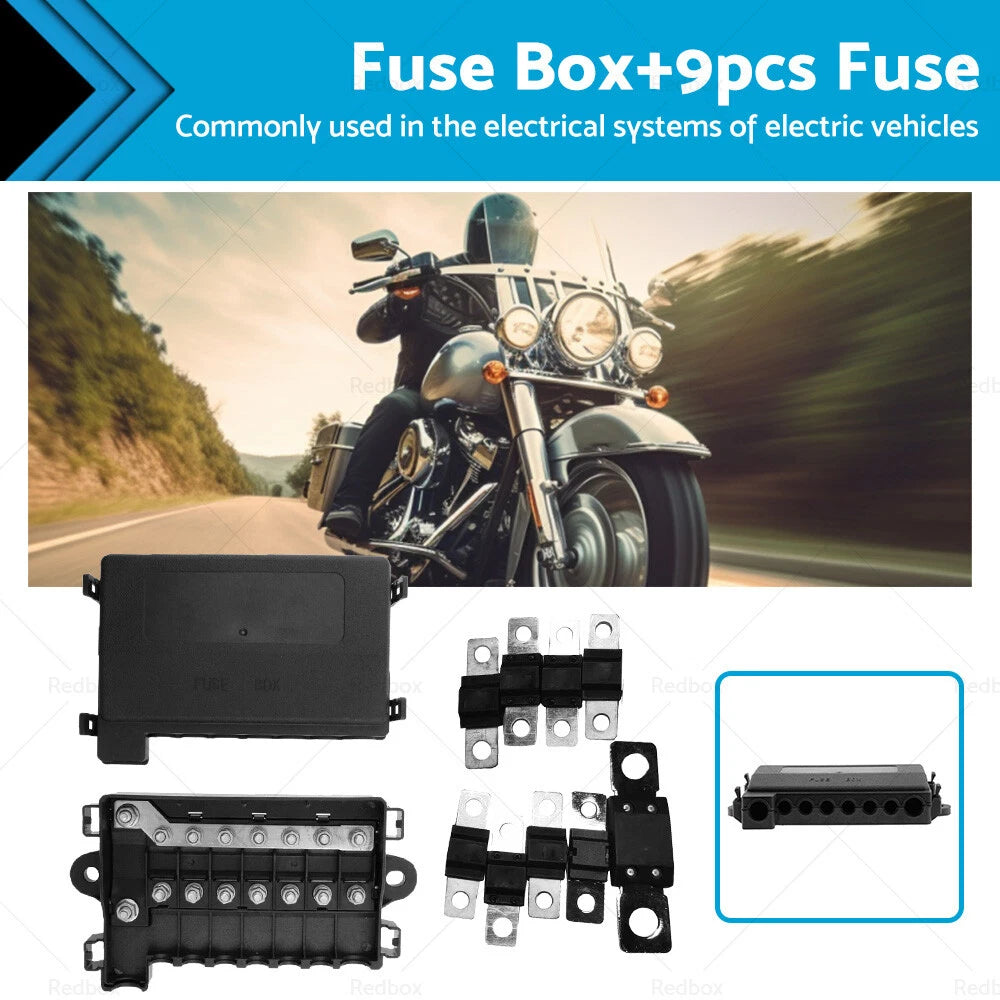 7 Way Multi Fuse Block Box Holder for Car Auto (12V–32V)