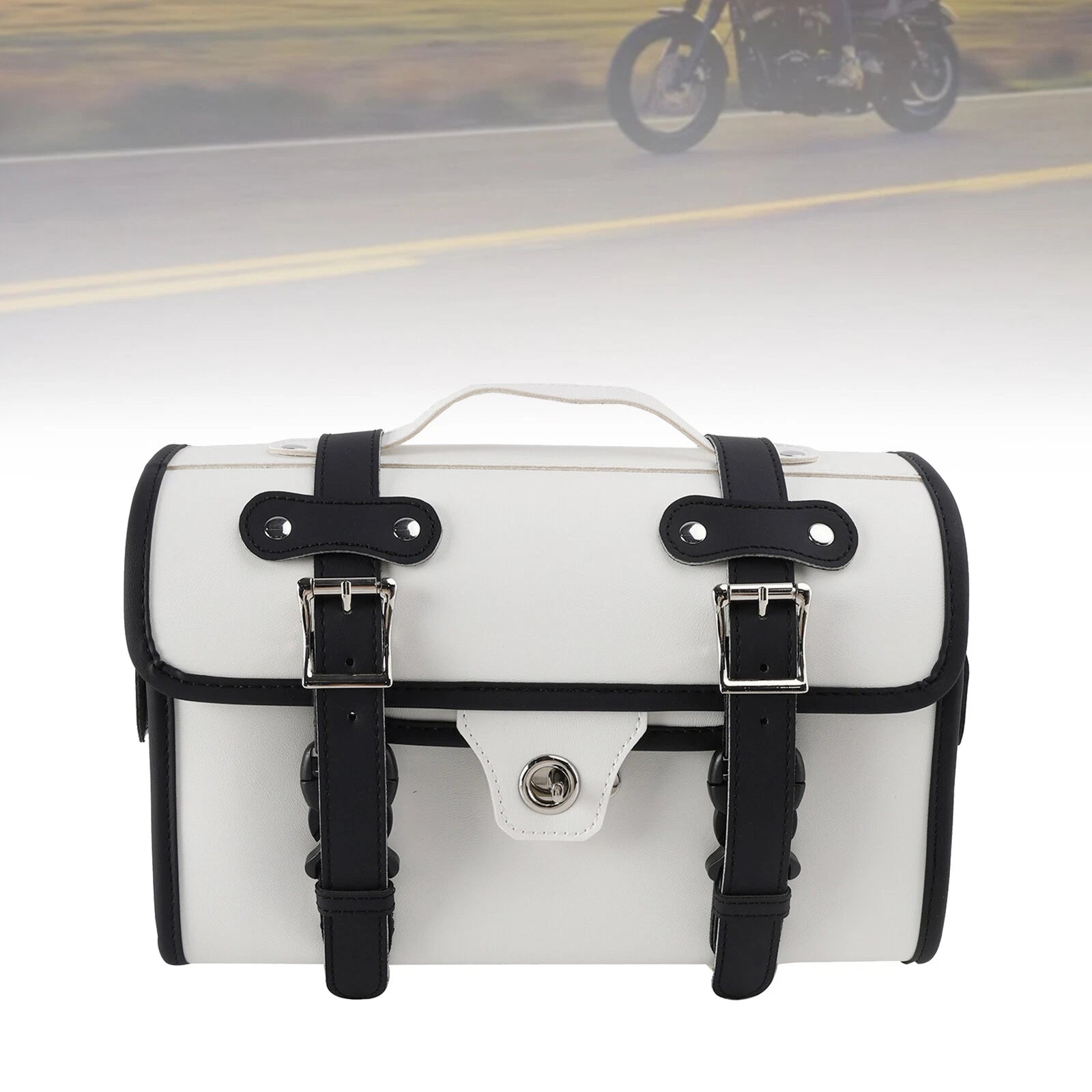 Saddlebag Storage Pannier for Scooter Motorcycle (Black)