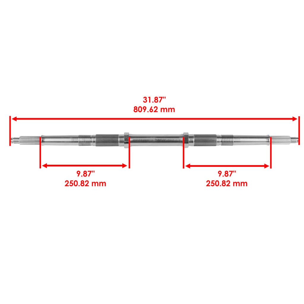 Rear Axle Shaft with Castle Nuts Pins Replacement for Honda TRX300FW (1992–2000)