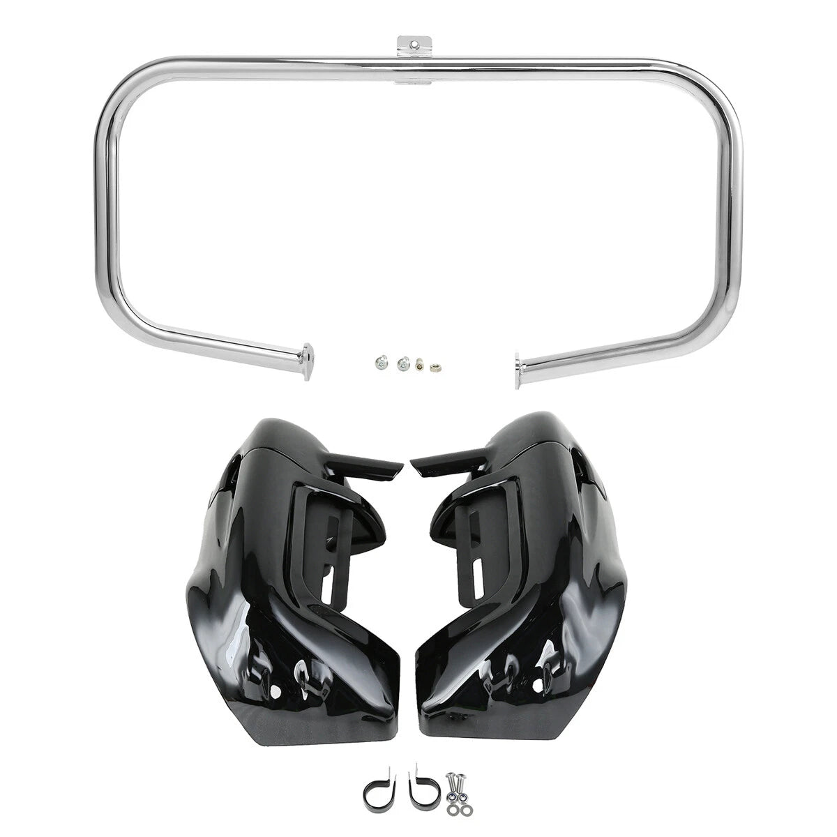 Lower Vented Fairing & Engine Guard Crash Bar for Harley Road King (1997–2008)