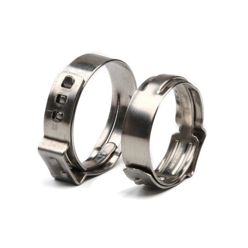 10x Stainless Steel Hose Clamps for Fuel Water Air Pipe