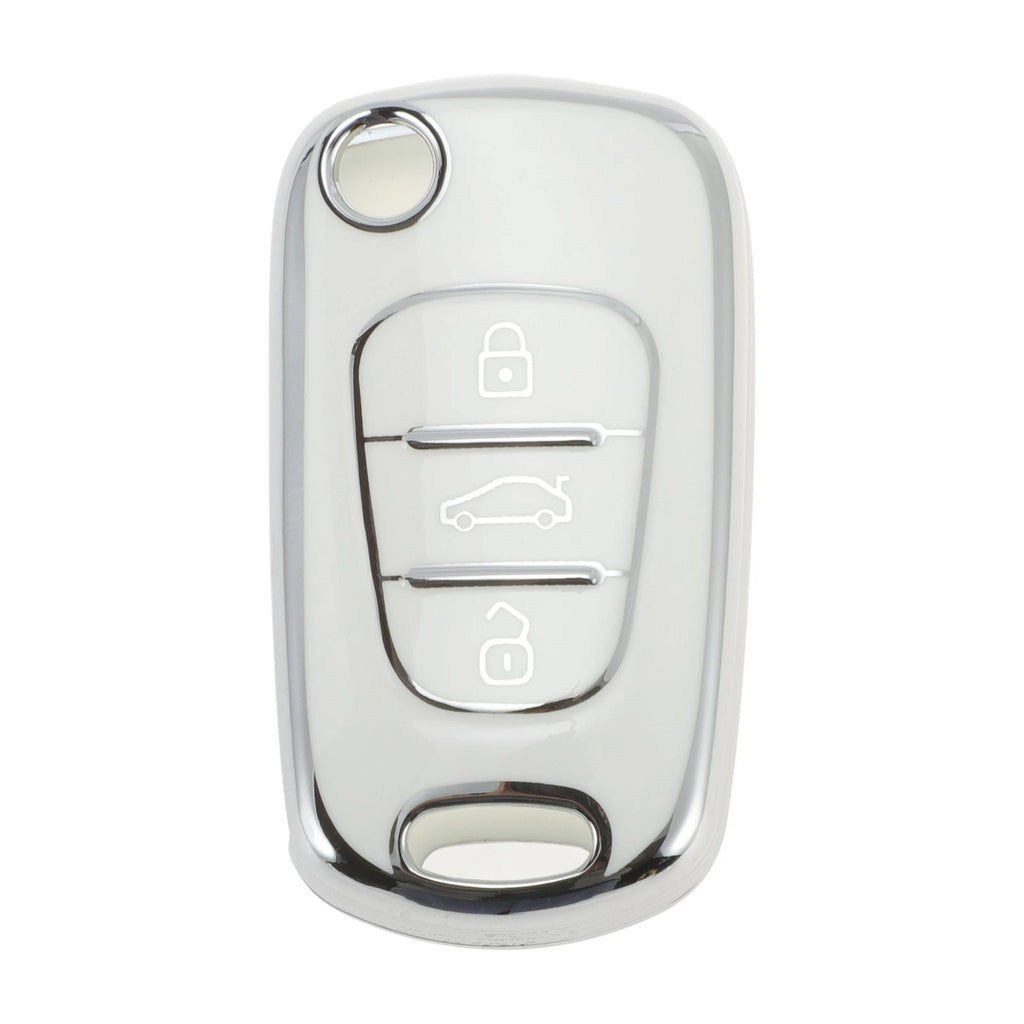 Car Key Case 3 Button Replacement for Hyundai i10 i20 i30 i40 ix35 (2010–2018)