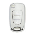 Car Key Case 3 Button Replacement for Hyundai i10 i20 i30 i40 ix35 (2010–2018)