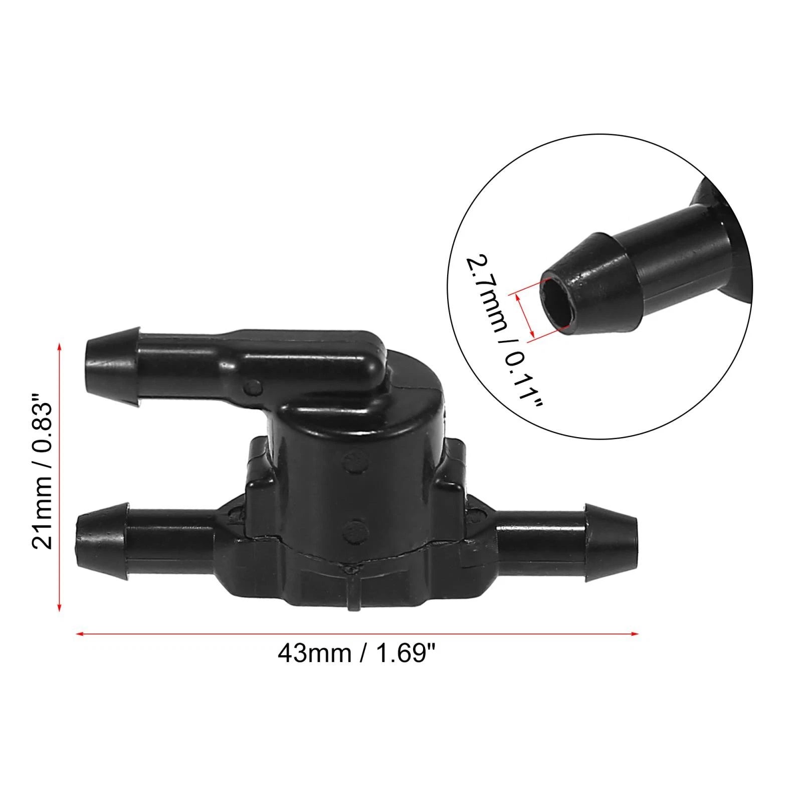 2pcs Windshield Washer Check Valve Replacement for Toyota Corolla Tundra (2000–2023)