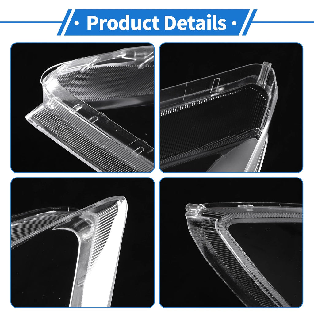 1 Pcs Headlight Lens Cover for Mazda RX-8 (2004–2011) PC Clear