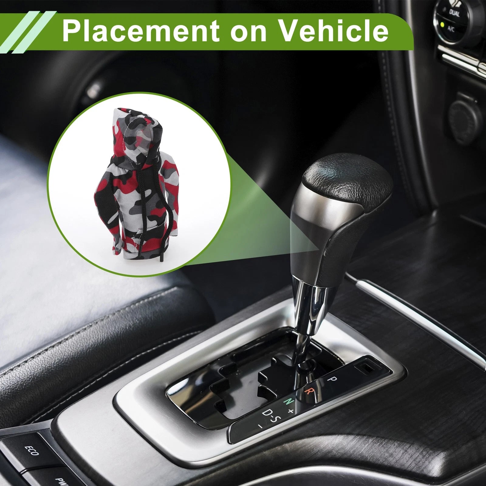 Gear Shift Knob Cover for Universal Camouflage Style (Polyester)