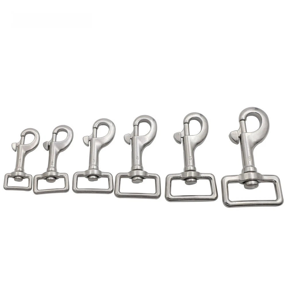 Swivel Eye Bolt Snap Hook for Scuba Pet Leash (316 Stainless Steel)