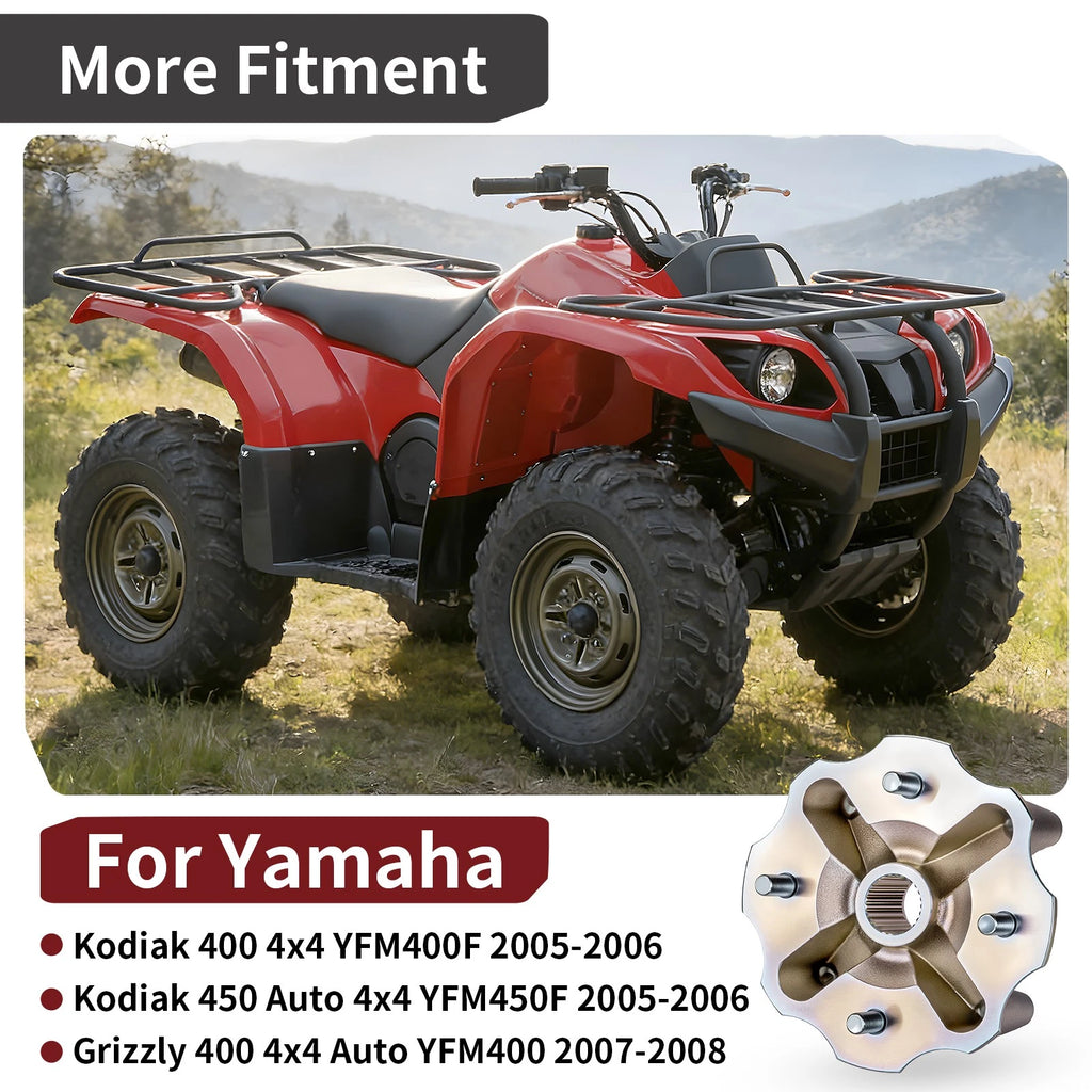 Rear Left Wheel Hub 1D9-F5311-01-00 for Yamaha Kodiak 400 450 Grizzly 400 (1993–2006)