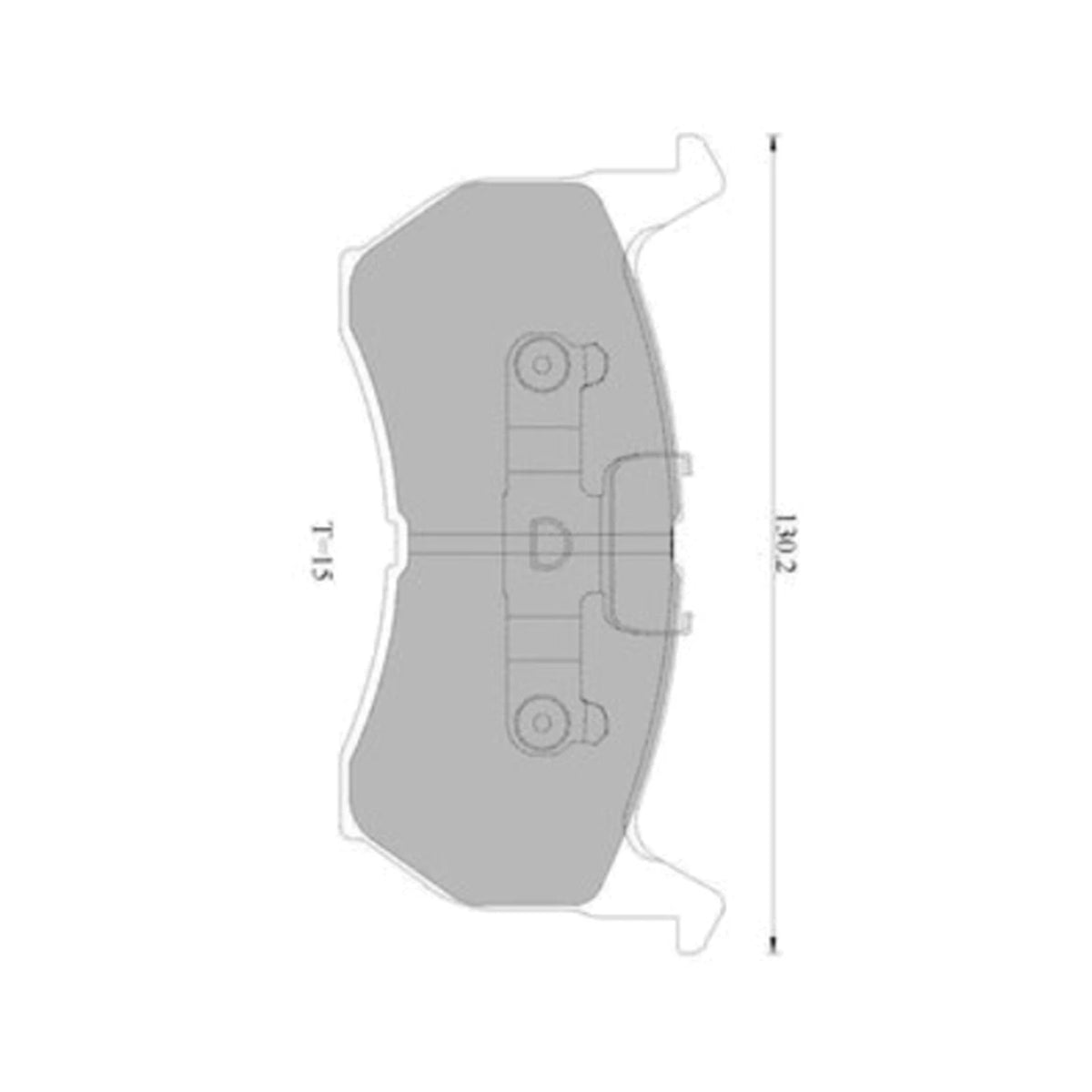 Set of 4 Bosch Front Disc Brake Pads for Mazda 626 GC (1986–1987)