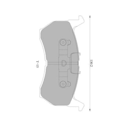 Set of 4 Bosch Front Disc Brake Pads for Mazda 626 GC (1986–1987)