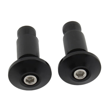 Black Dirt Bike 7/8'' 22MM Handle Bar End Handlebar Grips Cap Plugs Slider