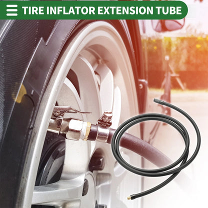 Tire Inflator Extension Tube 70.87 Inch for Car Bicycle 32 TPI