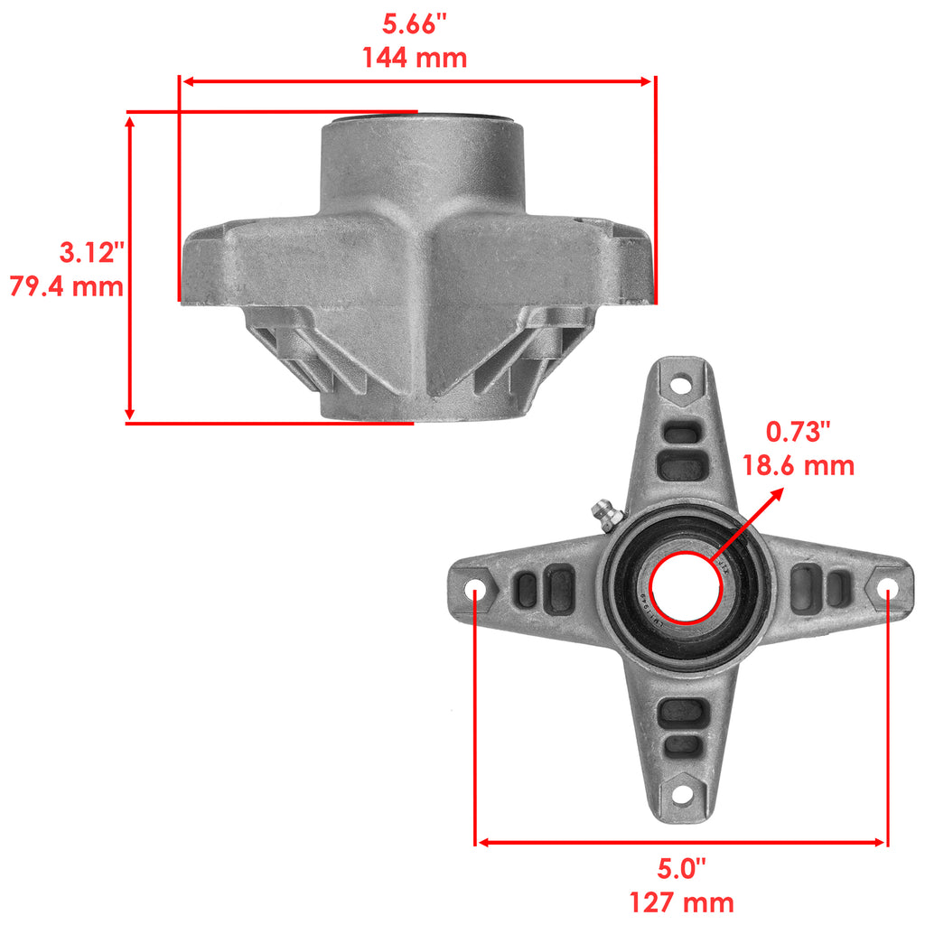 50" Deck Spindle and Pulley Assembly for MTD Cub Cadet (2004–2004)