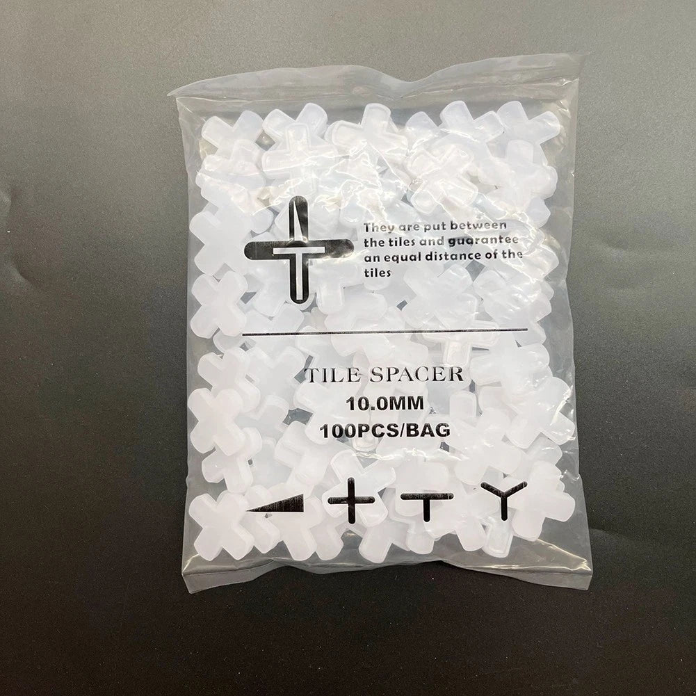 100pcs 10mm Plastic Cross Spacer Clips for Tile Installation