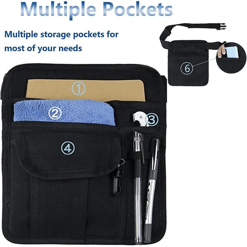 Adjustable Waist Bag for Gardening Tools (5 Pockets)
