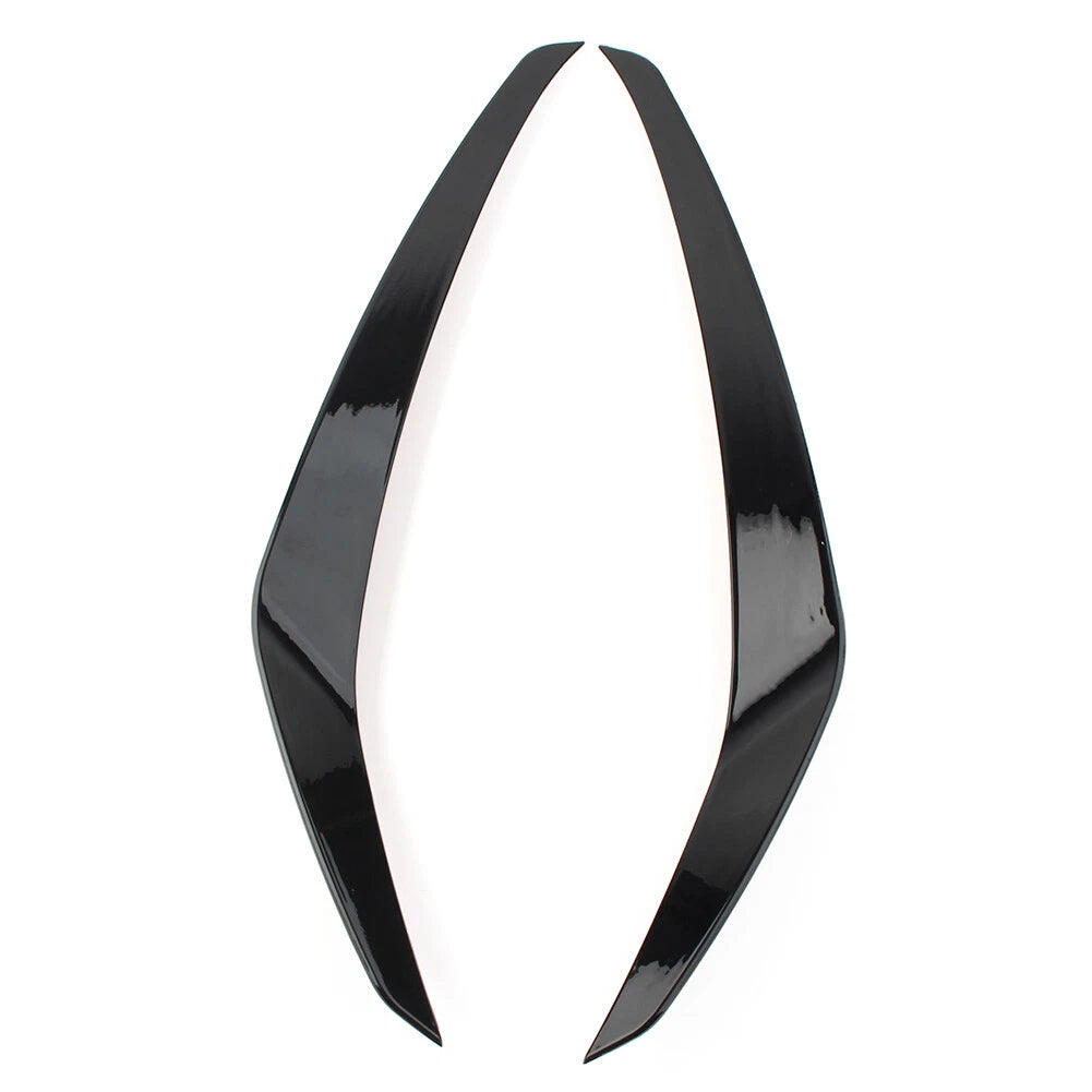 1 Pair Front Bumper Side Air Vent Trim for VW Golf 7 (2013–2016) Glossy Black