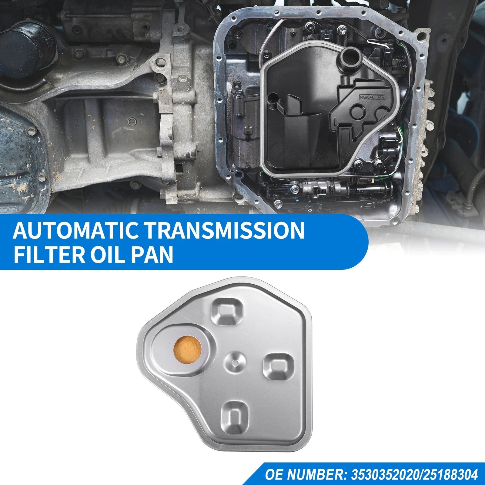 Transmission Filter Oil Pan Gasket Kit Replacement for Chevrolet (2016–2019)